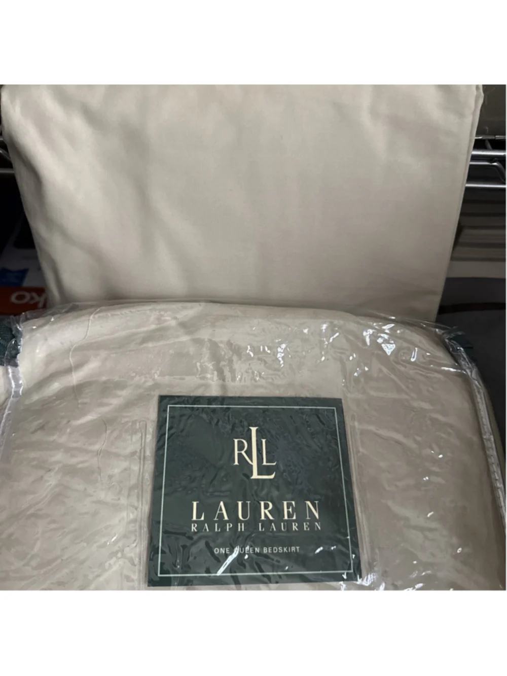 Ralph Lauren Neutral Beige Queen Duvet Cover Set